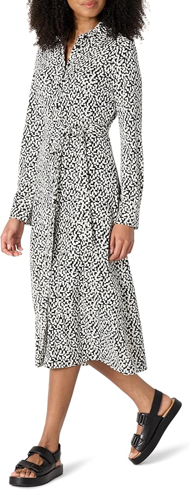 Women's Regular-Fit Matte Jersey Midi Length Dress